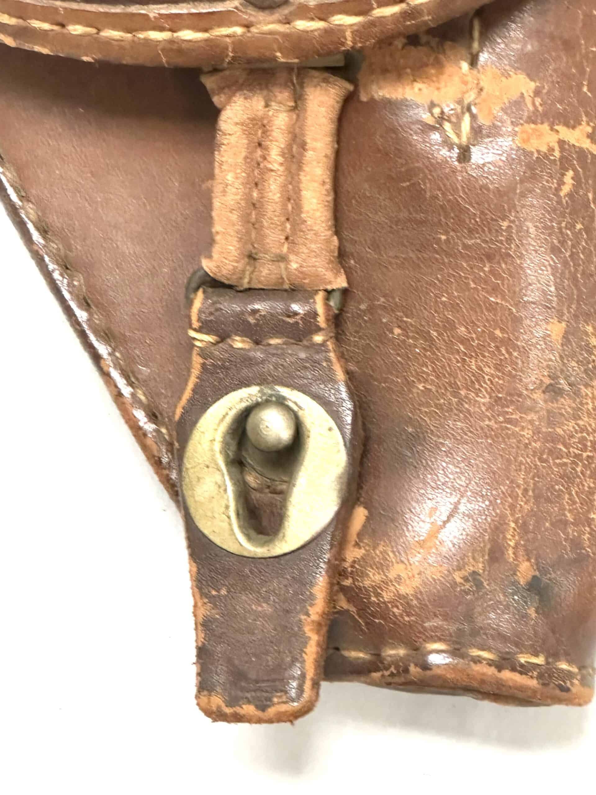 WW2 Japanese Type 14 Nambu Leather Holster with Shoulder Strap — image 7