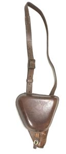 WW2 Japanese Type 14 Nambu Leather Holster with Shoulder Strap