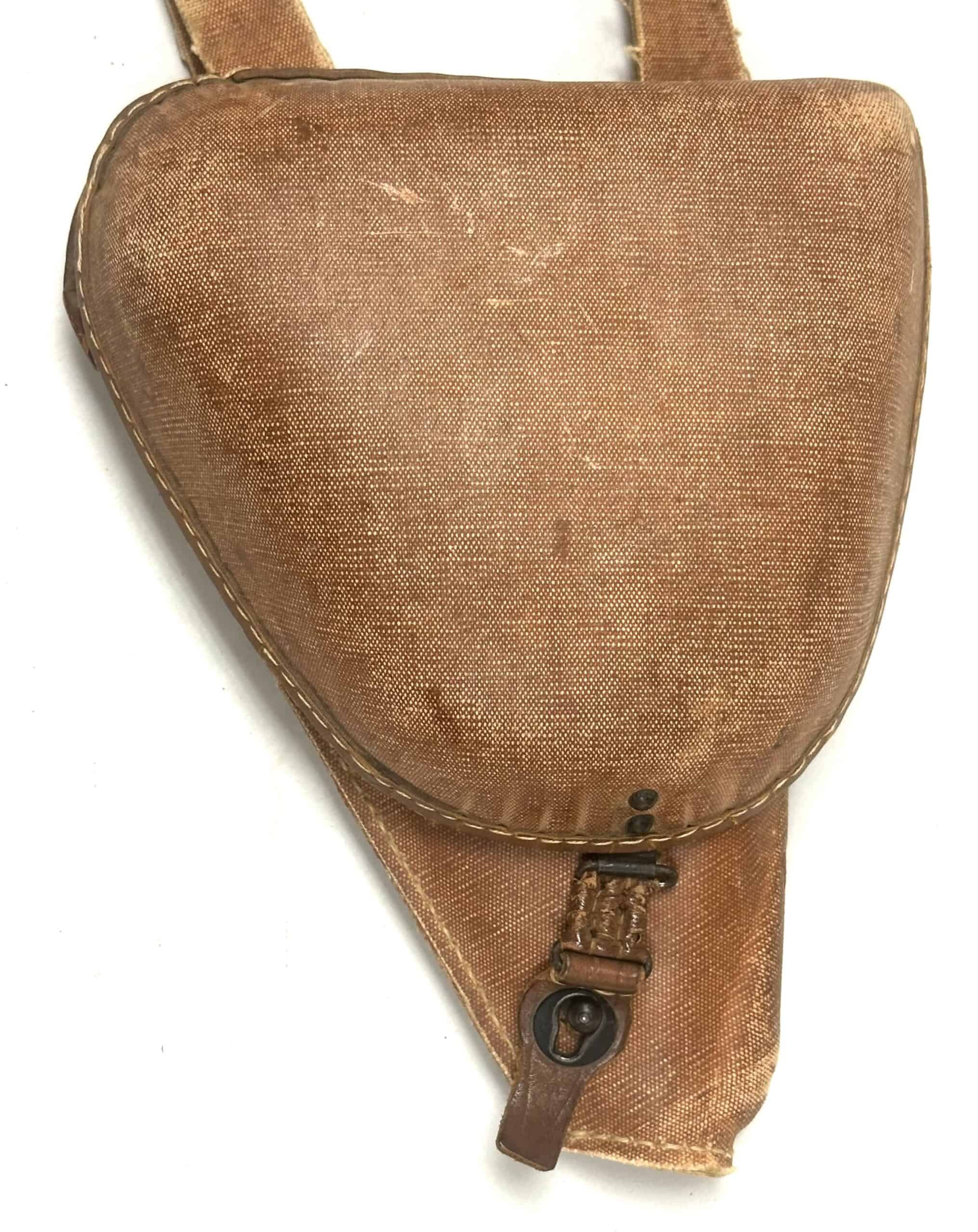 WW2 Japanese Type 14 Nambu Holster Rubberized Canvas with Shoulder Strap 1944 — image 2