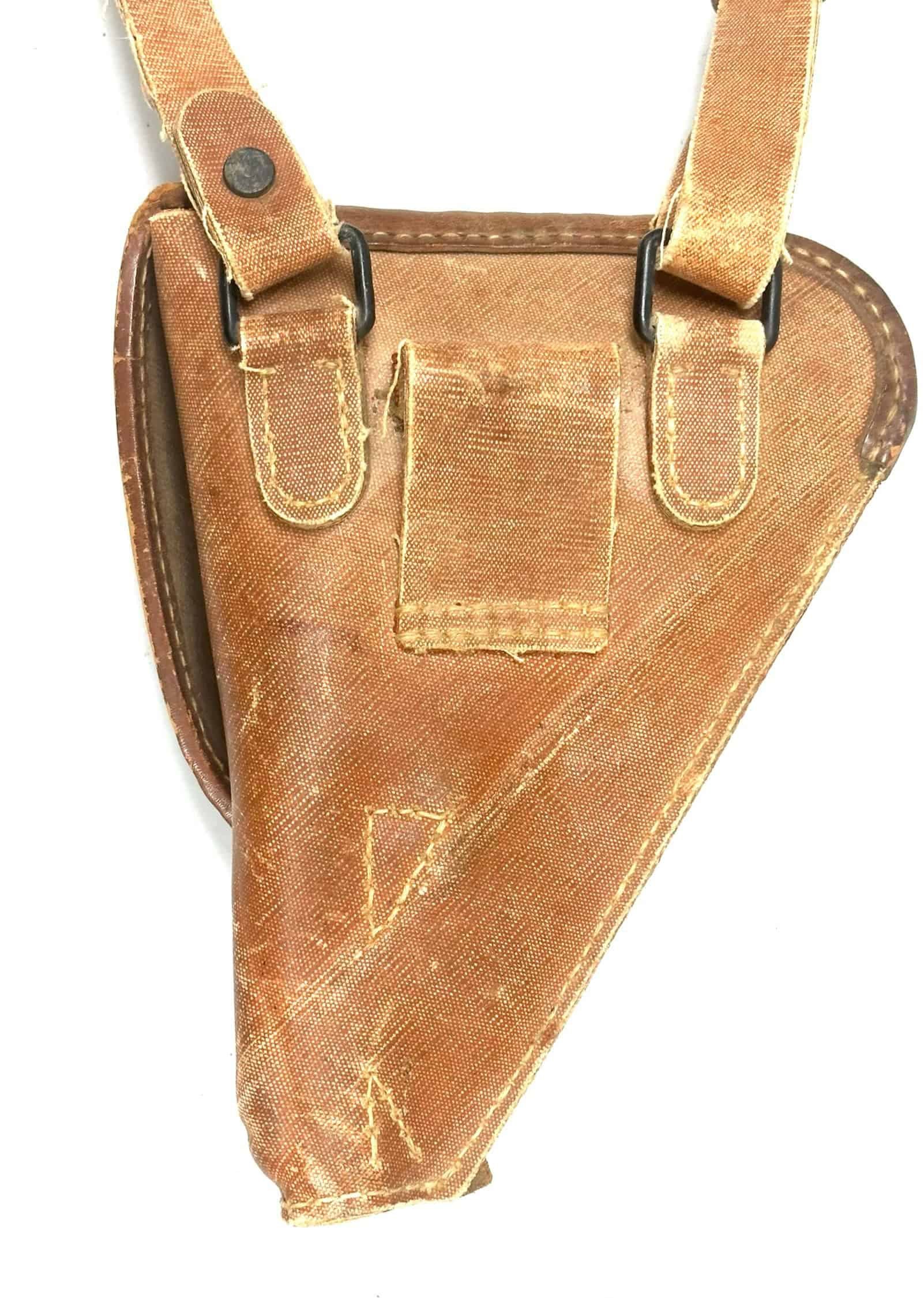 WW2 Japanese Type 14 Nambu Holster Rubberized Canvas with Shoulder Strap 1944 — image 5