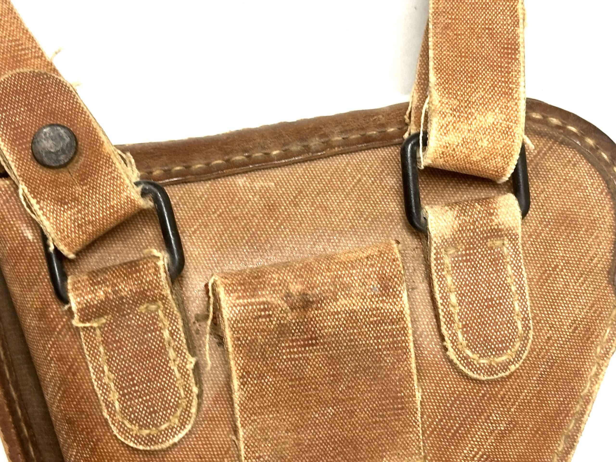 WW2 Japanese Type 14 Nambu Holster Rubberized Canvas with Shoulder Strap 1944 — image 7