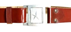 North Vietnamese Army Officer Plasticized Pistol Belt with Aluminum Star …