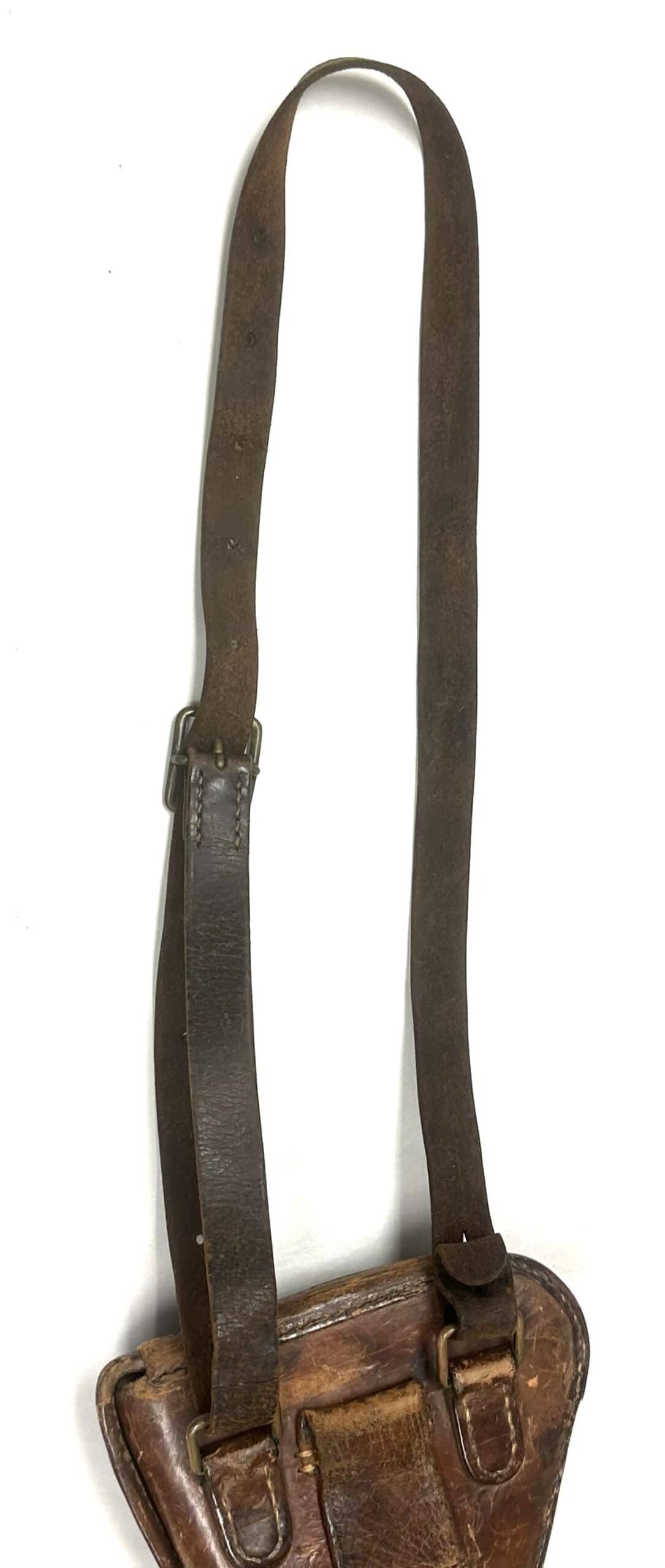 WW2 Japanese Leather Type 14 Nambu Pistol Holster with Strap — image 10