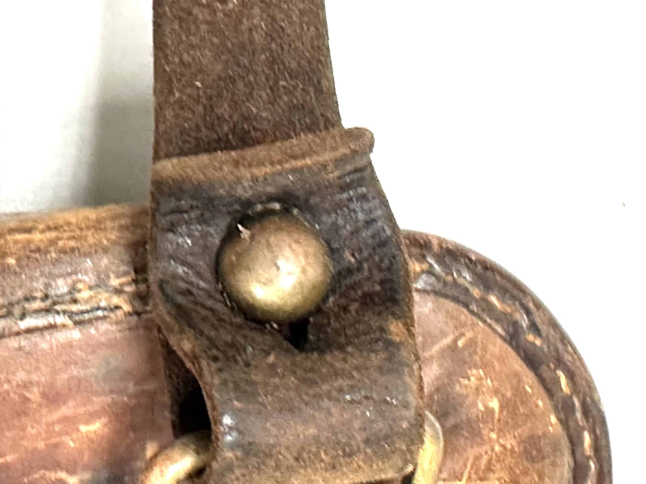 WW2 Japanese Leather Type 14 Nambu Pistol Holster with Strap — image 5