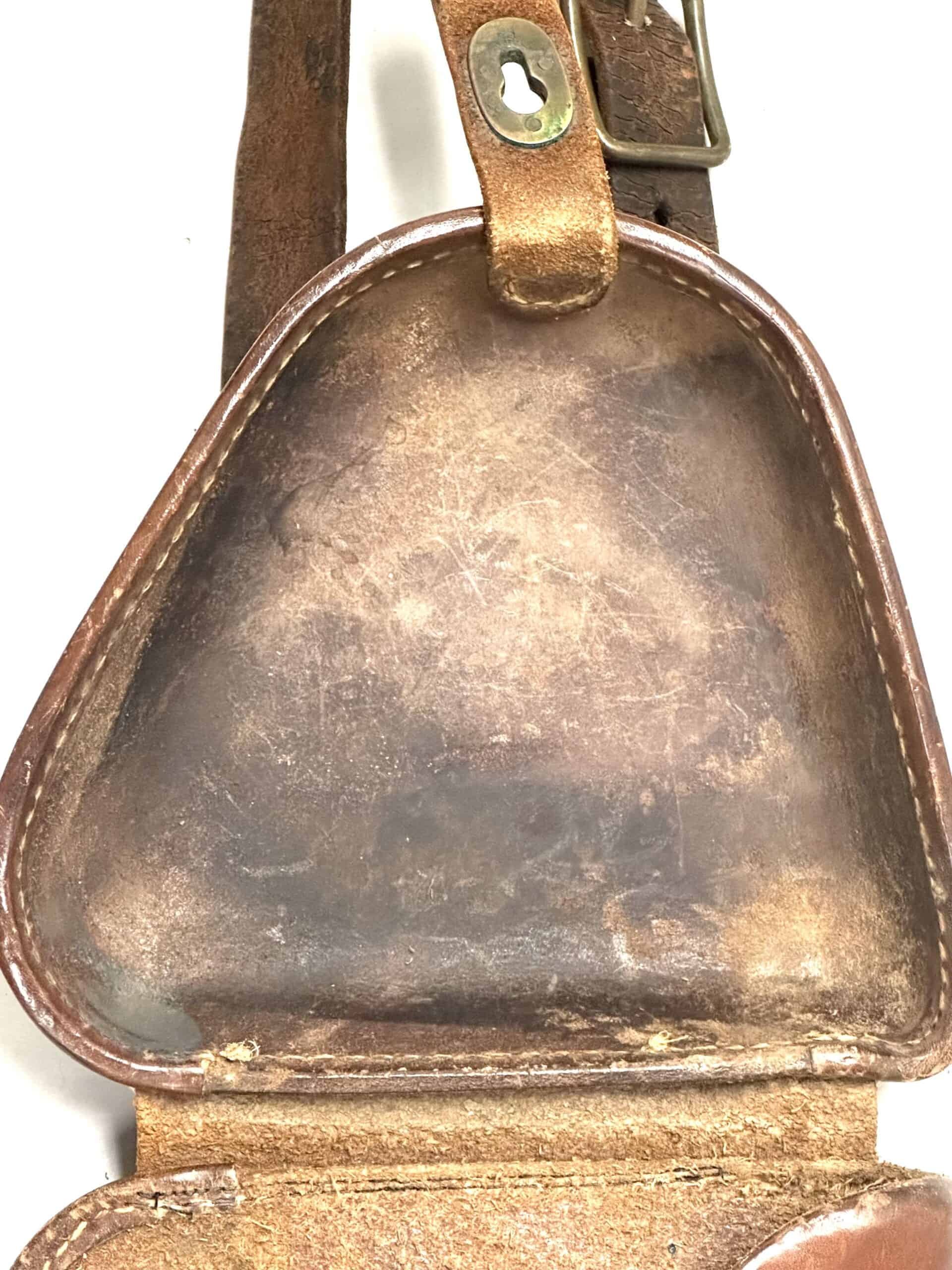 WW2 Japanese Leather Type 14 Nambu Pistol Holster with Strap — image 7