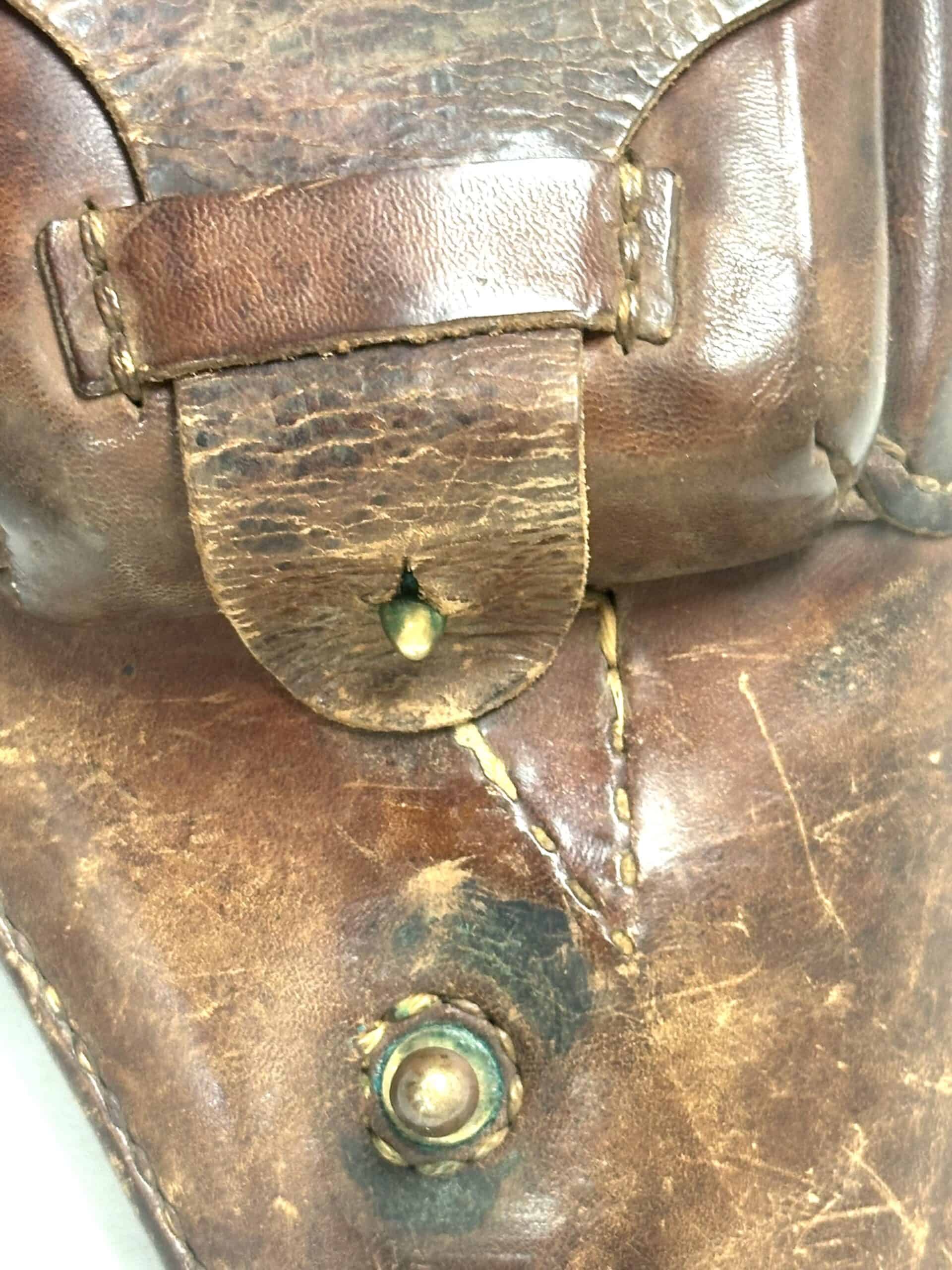 WW2 Japanese Leather Type 14 Nambu Pistol Holster with Strap — image 8