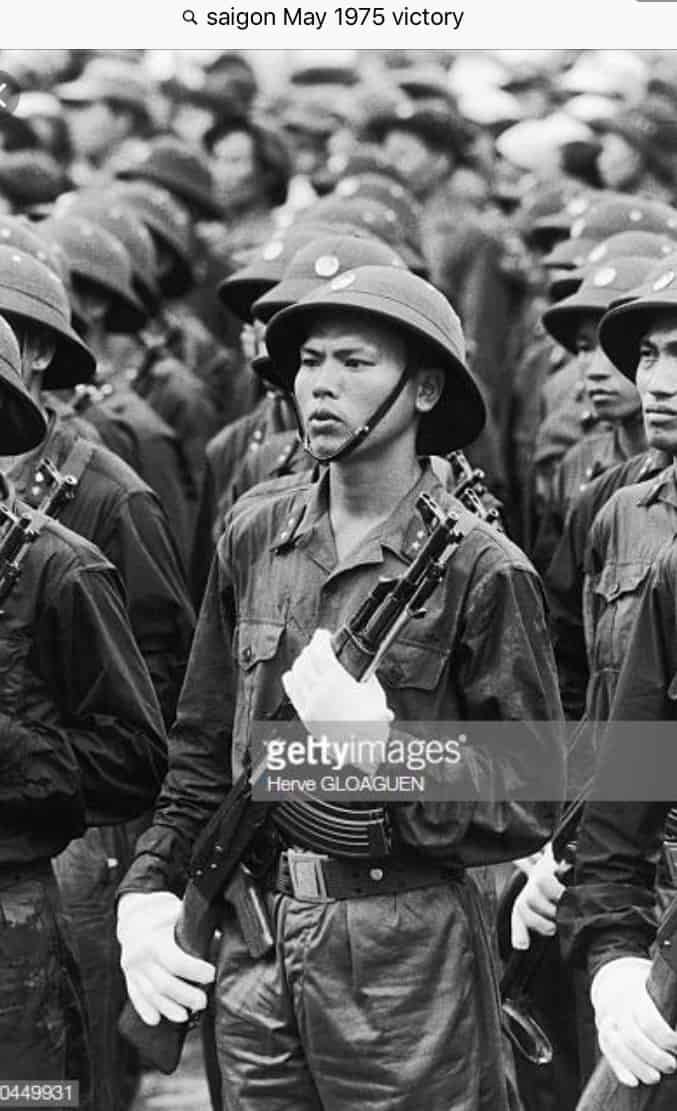 North Vietnamese Army OD Grommeted Wide Belt with Interlocking Star Buckle — image 3