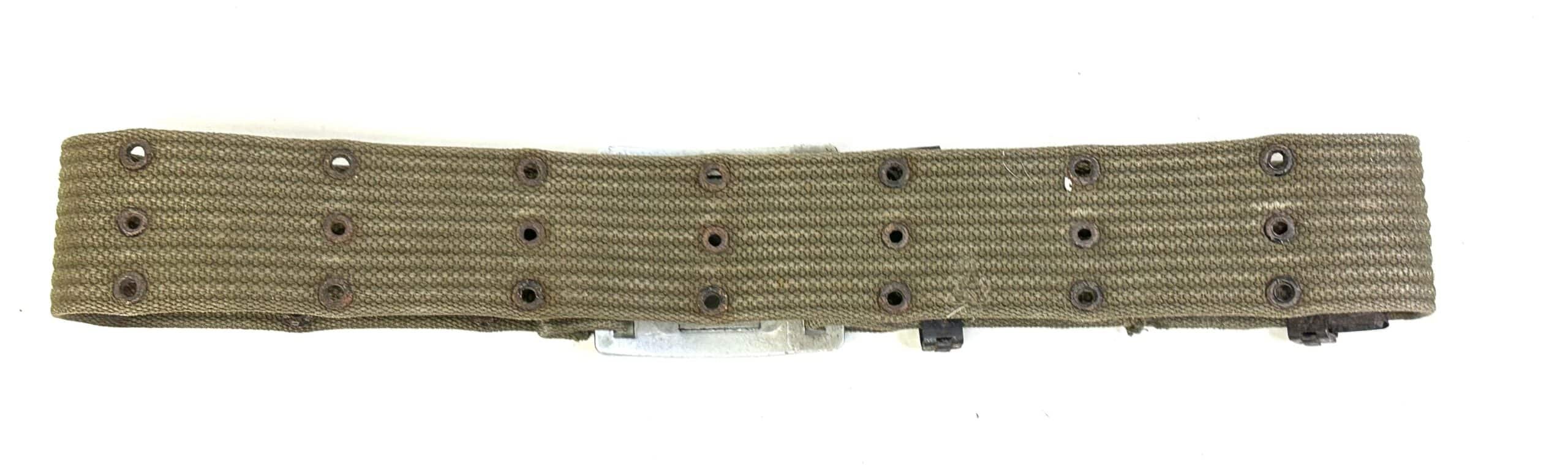 North Vietnamese Army OD Grommeted Wide Belt with Interlocking Star Buckle — image 5