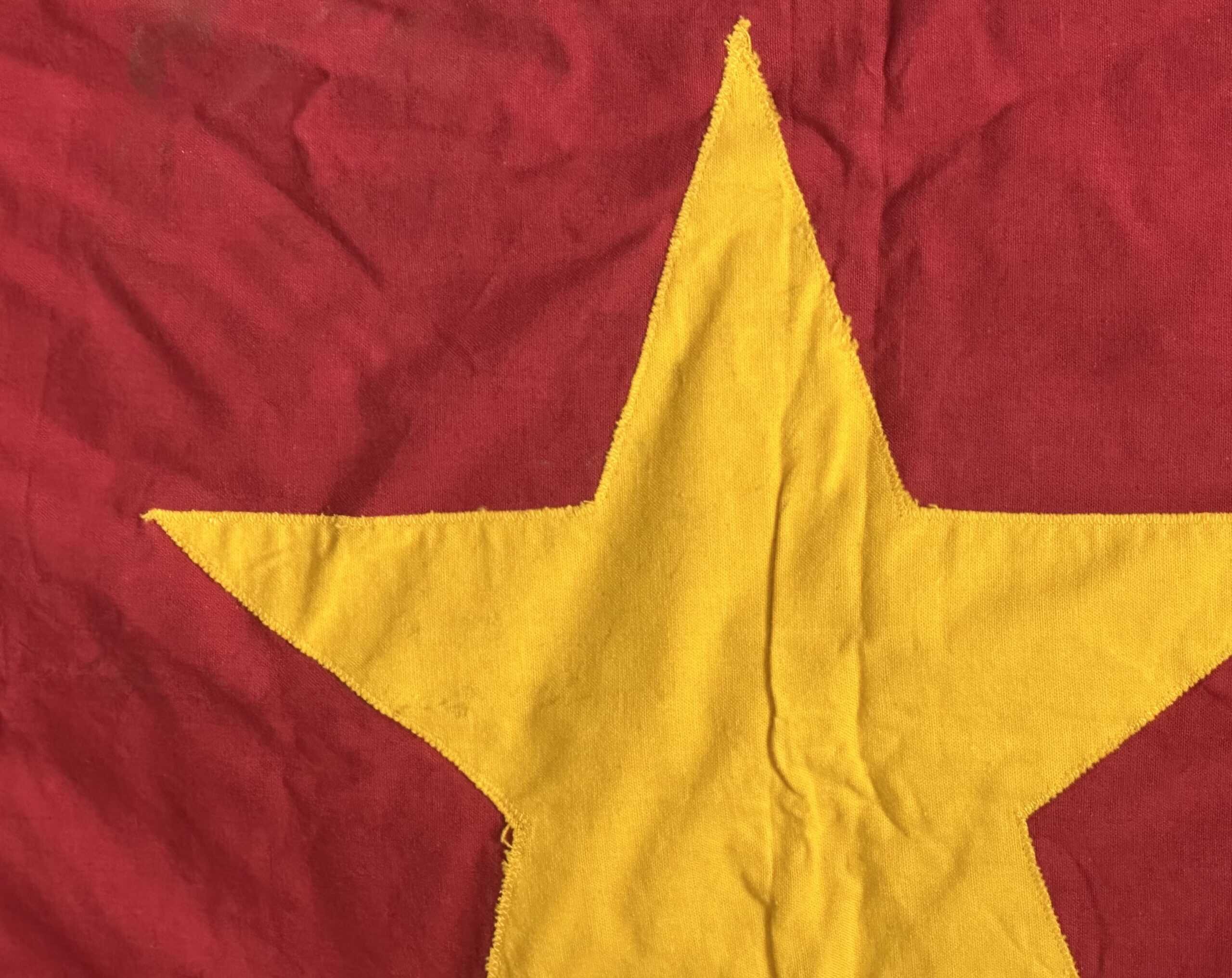 North Vietnamese Army Banner 2 1/2 feet by 6 feet — image 2