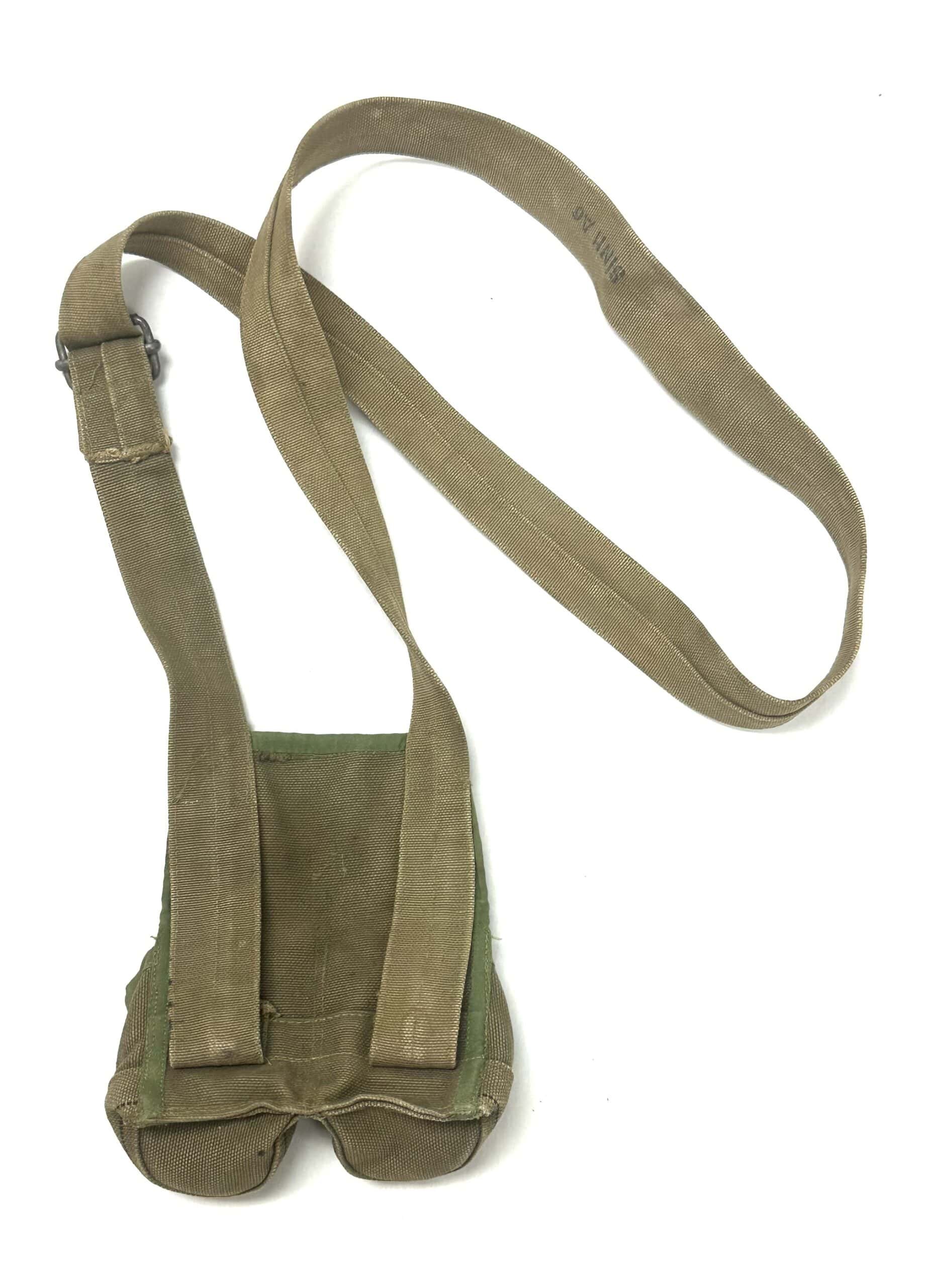 North Vietnamese Army Viet Cong Two Cell Short Handle Grenade Pouch Named — image 2