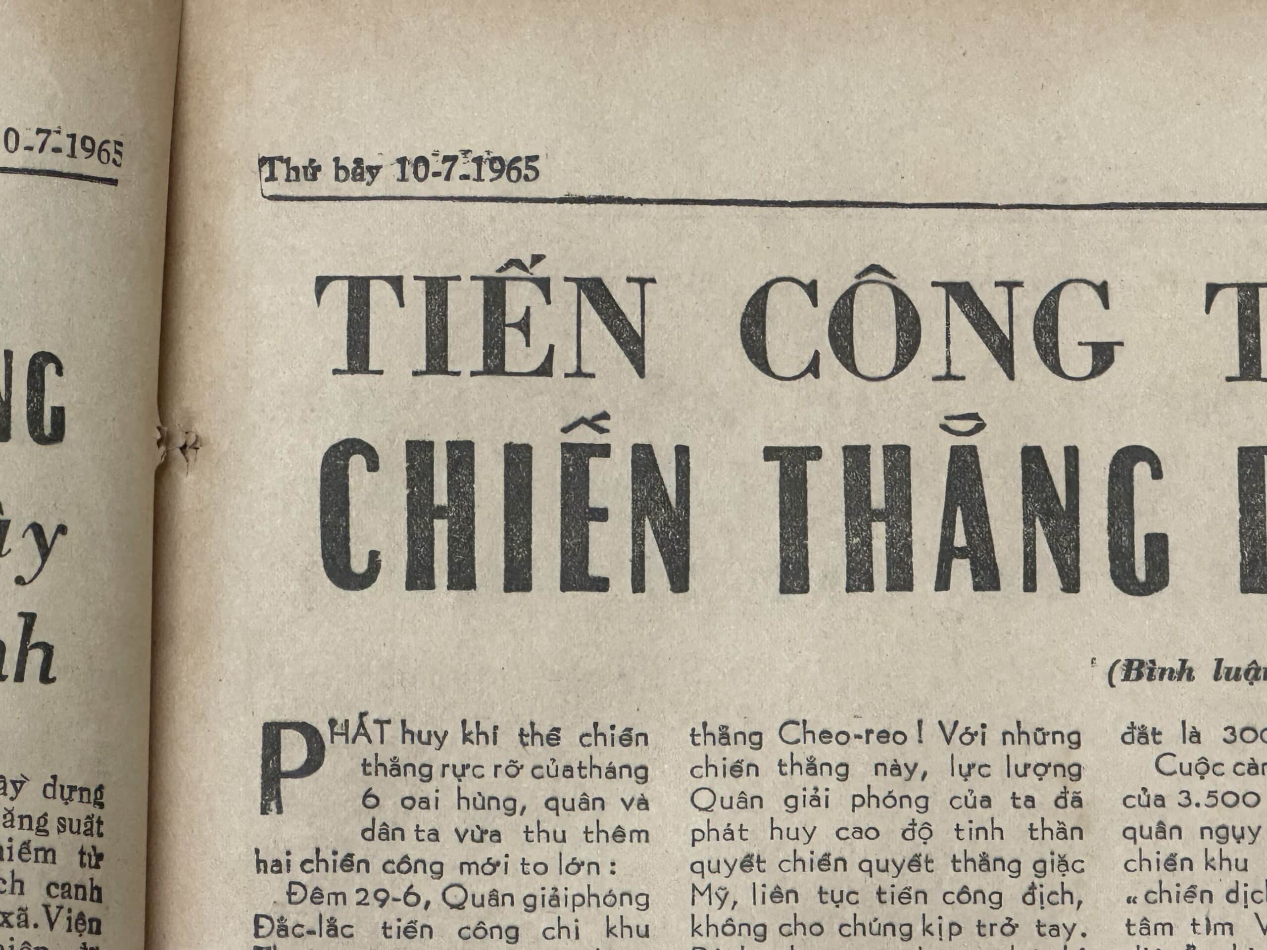 North Vietnamese Army Newspaper July 10 1965 — image 4