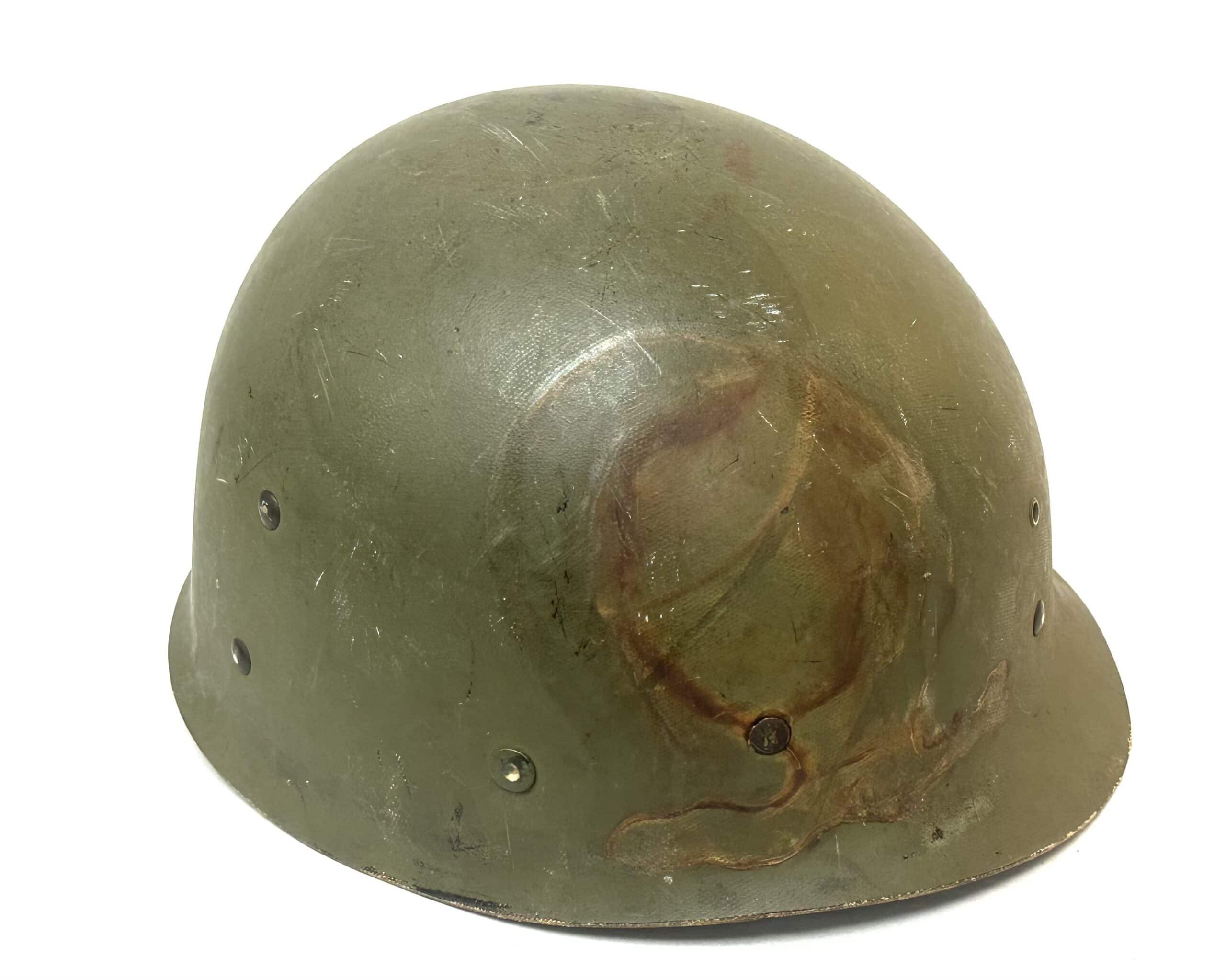 US WW2 M1 Swivel Bail Helmet & Liner Named to Same Man — image 10