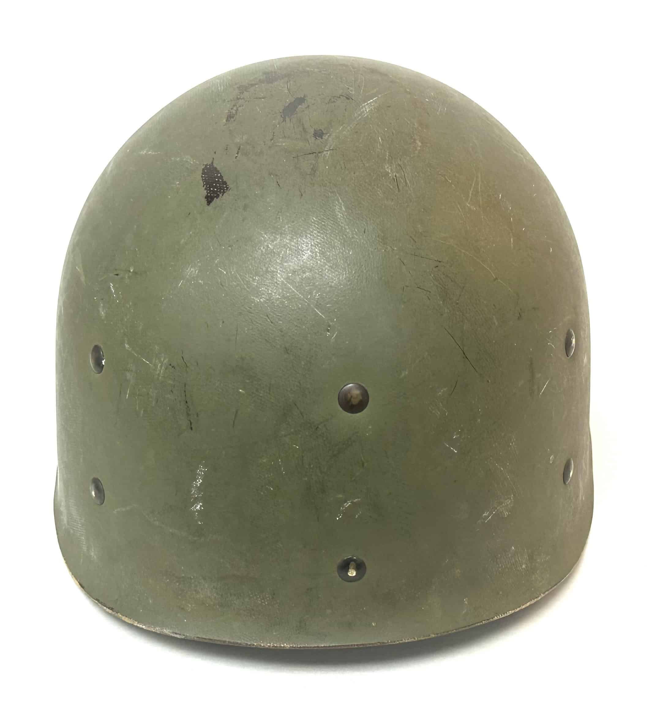US WW2 M1 Swivel Bail Helmet & Liner Named to Same Man — image 11