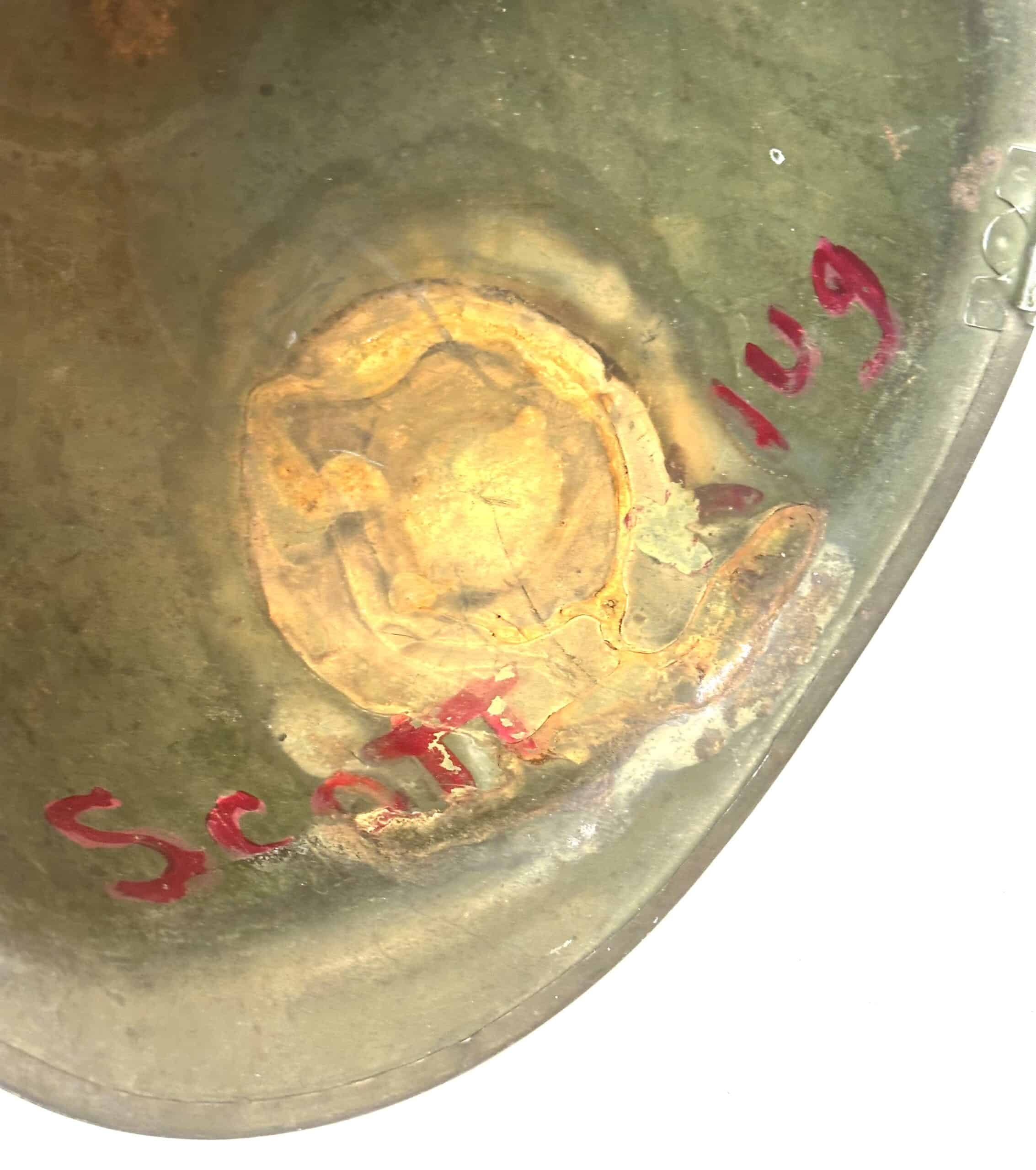 US WW2 M1 Swivel Bail Helmet & Liner Named to Same Man — image 7