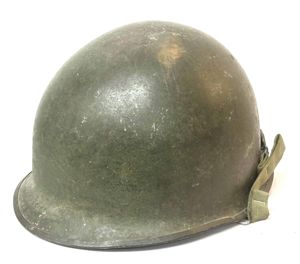 US WW2 M1 Swivel Bail Helmet & Liner Named to …