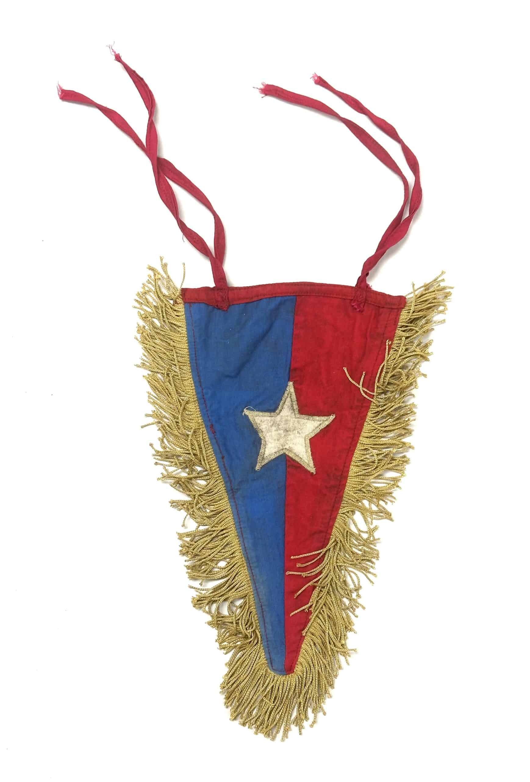 Viet Cong Bugle Pennant Two Sided with Fringe — image 3