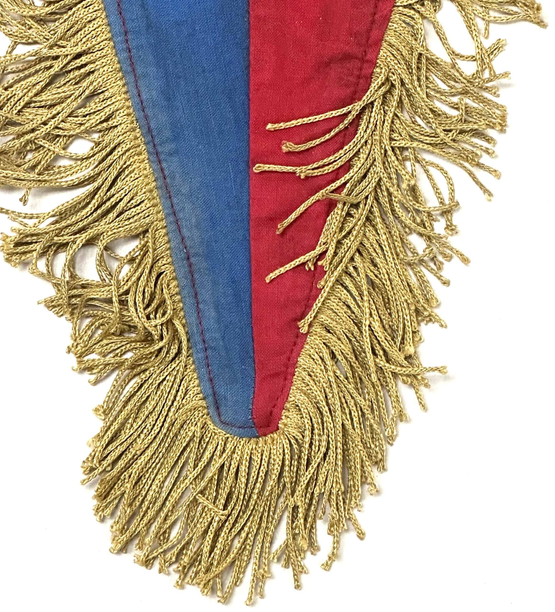 Viet Cong Bugle Pennant Two Sided with Fringe — image 4