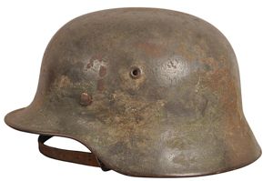 WW2 German Named M40 Normandy Camouflage Luftwaffe Helmet