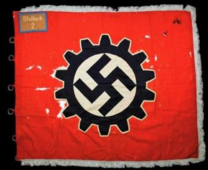 WW2 German Double Sided DAF Banner - Malbech Area