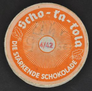 WW2 German 'Scho-Ka-Kola' Chocolate - Rare Card Version April 1942