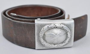WW2 German LBA & Signals Regiment Marked Luftwaffe Belt & …