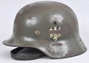 WW2 German M35 Double Decal Army Helmet 1938/39