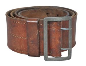 WW2 German Brown Leather Army/Luftwaffe Officers Belt