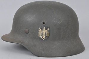 WW2 German M40 Single Decal Army Helmet