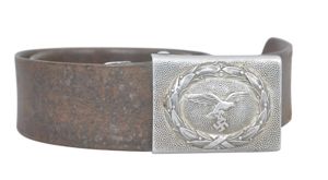WW2 German Luftwaffe Belt & Buckle - LBA Marked