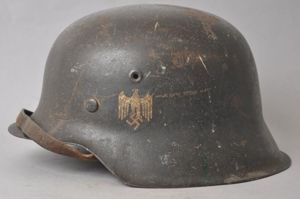 WW2 German M42 Army Single Decal Helmet With Normandy Commando …