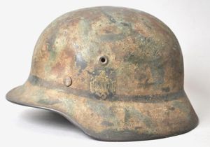 WW2 German M40 Army Single Decal Swirl Camouflage Helmet With …