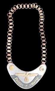 WW2 German 'Feldgendarmerie' Military Police Gorget