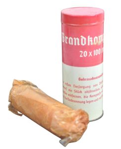 WW2 German Burns Dressing & Tin