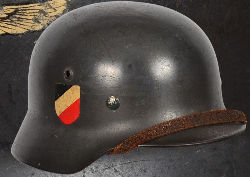 WW2 German Luftwaffe M35 Double Decal Helmet — image 17