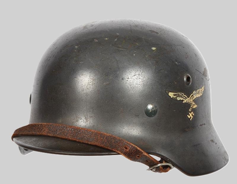 WW2 German Luftwaffe M35 Double Decal Helmet — image 2