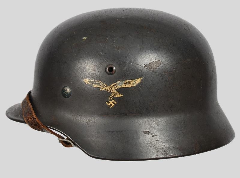 WW2 German Luftwaffe M35 Double Decal Helmet — image 5