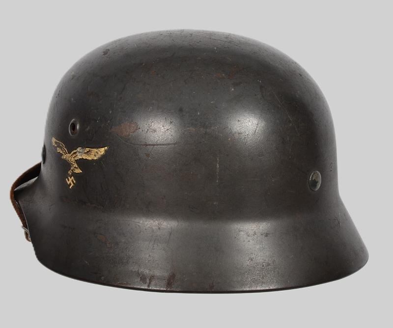 WW2 German Luftwaffe M35 Double Decal Helmet — image 7