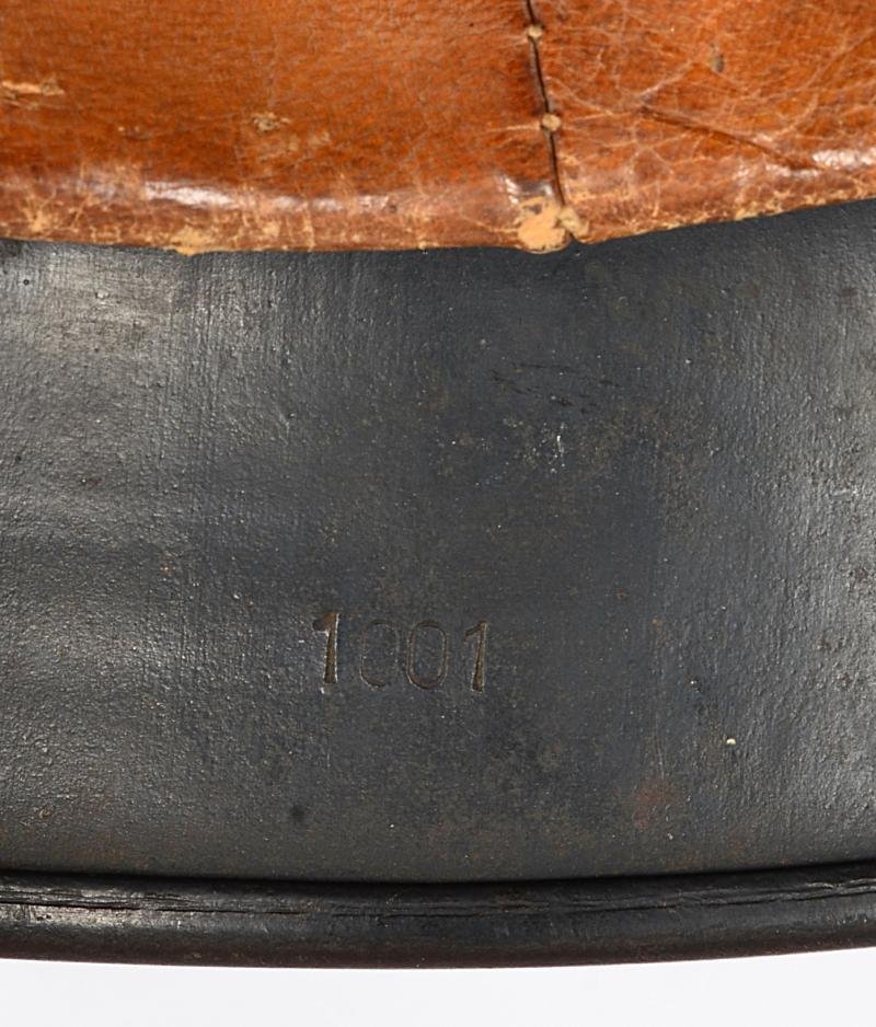 WW2 German Luftwaffe M40 Three Tone Normandy Camouflage Helmet . — image 10