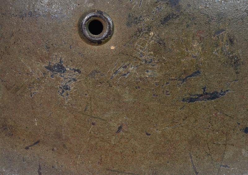 WW2 German Luftwaffe M40 Three Tone Normandy Camouflage Helmet . — image 6