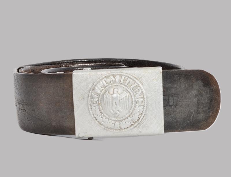 WW2 German Army Belt & Buckle With Unit Markings 1938 — image 13