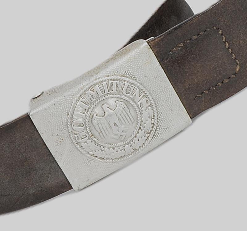 WW2 German Army Belt & Buckle With Unit Markings 1938 — image 2