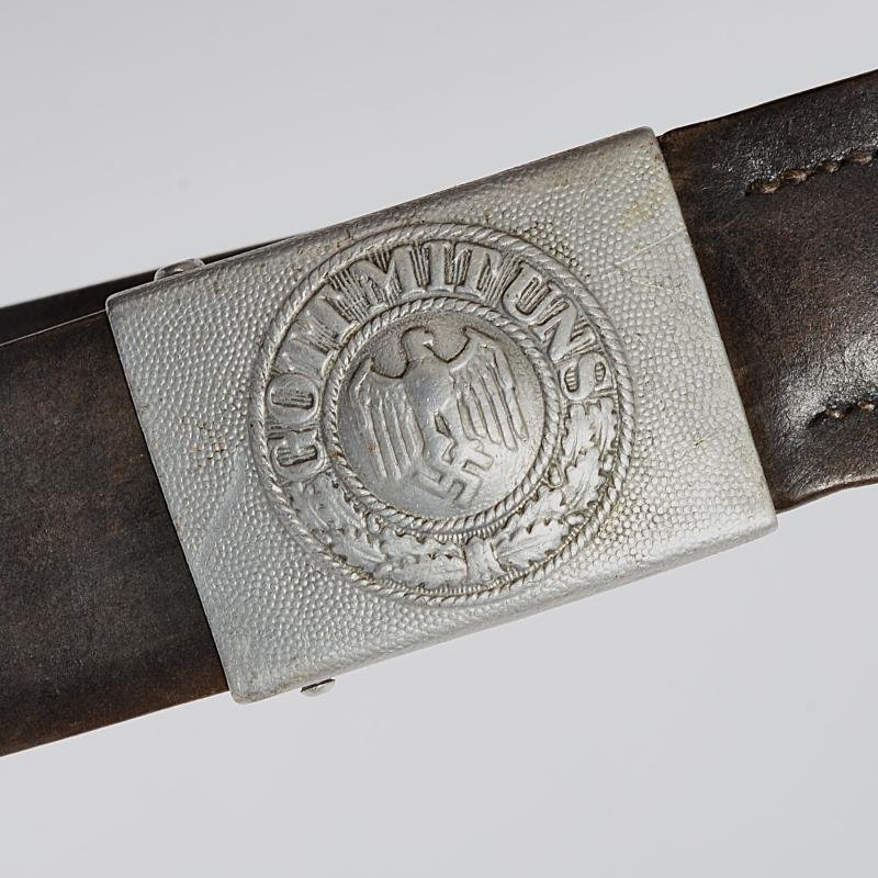 WW2 German Army Belt & Buckle With Unit Markings 1938 — image 3