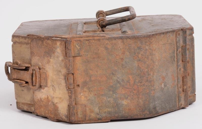 WW2 German Vehicle Mounted MG Tin With Tan Paint (MG34 Mount Zwillingssockel 36) 1940 — image 3