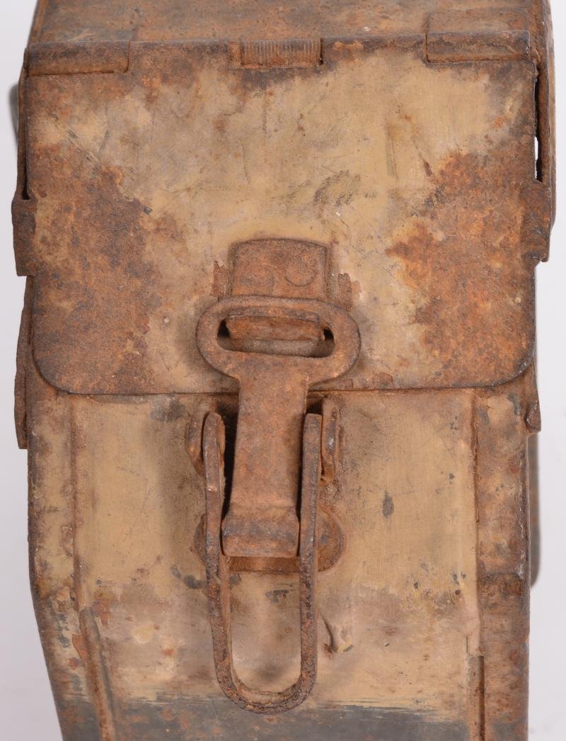 WW2 German Vehicle Mounted MG Tin With Tan Paint (MG34 Mount Zwillingssockel 36) 1940 — image 5