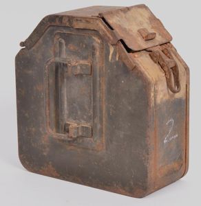 WW2 German Vehicle Mounted MG Tin With Tan Paint (MG34 …