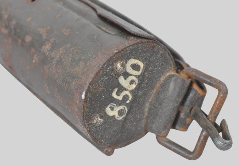 Bump 566 - WW2 German Spare Barrel Carrier 1940 In Luftwaffe Blue paint — image 5