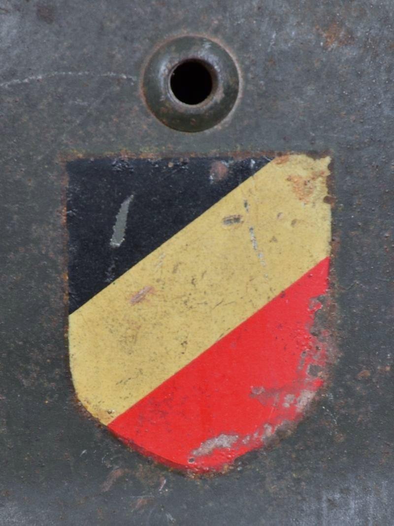 WW2 German M35 Army Double Decal Combat Helmet - Hauptmann Named — image 4