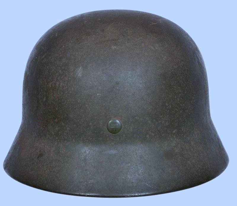 WW2 German M35 Army Double Decal Combat Helmet - Hauptmann Named — image 9