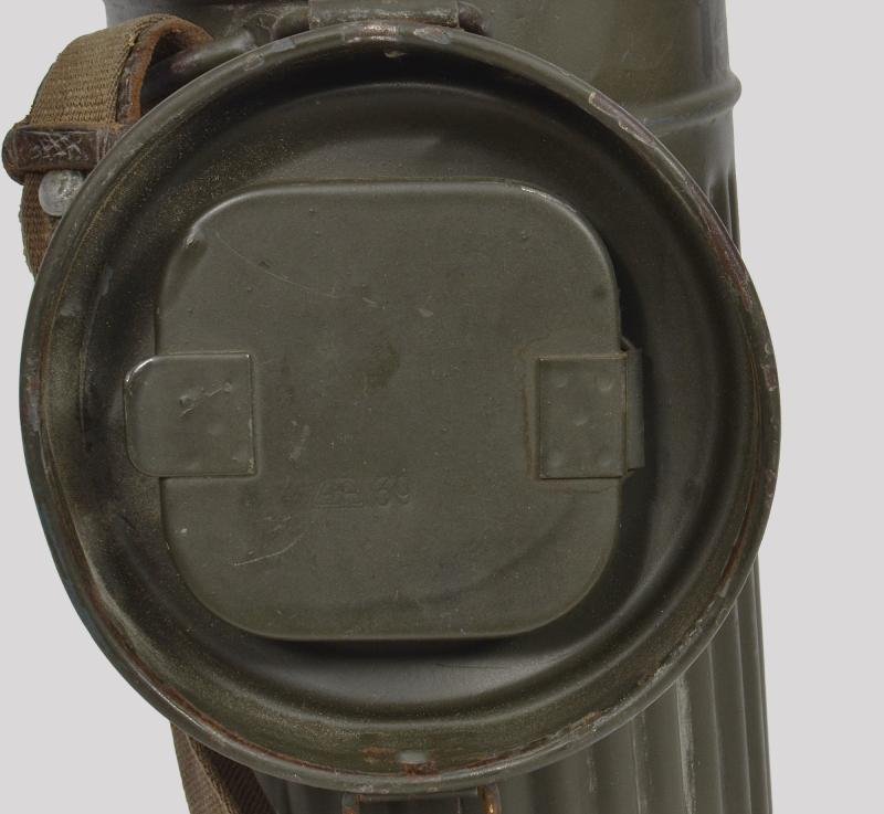 WW2 German Matching Numbers Gas Mask Set with June 1944 Dated Filter — image 5
