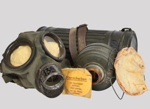 WW2 German Matching Numbers Gas Mask Set with June 1944 …